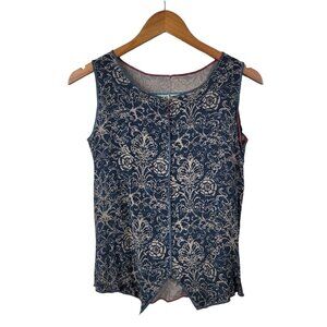 Vintage Nothing Matches Size 0 Small Tank Top Sleeveless Teal Blue Art To Wear